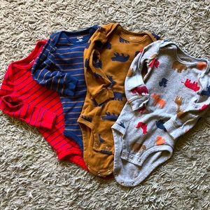 4 Long-Sleeve Onesies